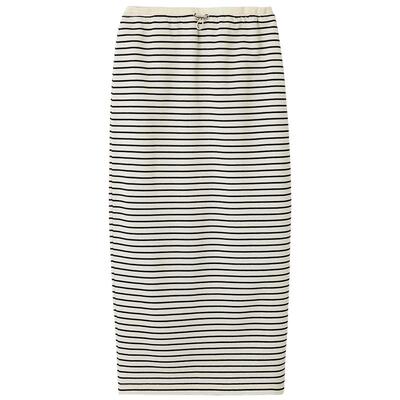 LILYBROWN高腰抽绳直筒半身裙