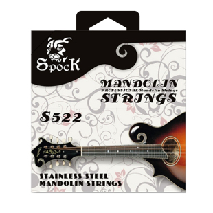 香港Spock曼陀铃弦Mandolin套弦专业演奏高档镀银琴弦一套八根