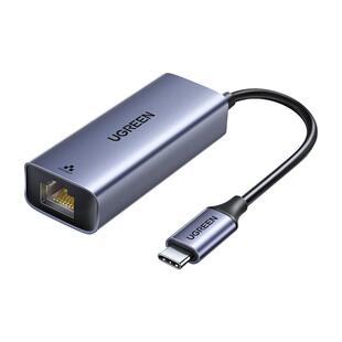 绿联Type-C千兆网卡带PD充电有线网卡笔记本电脑外置USB-C网卡typec转RJ45网络转换器