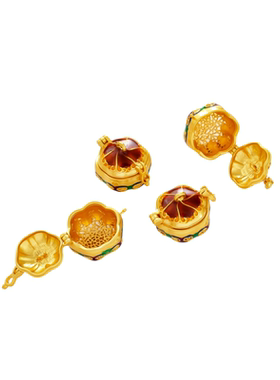 祢饰妮铜包金保色吊坠可打开