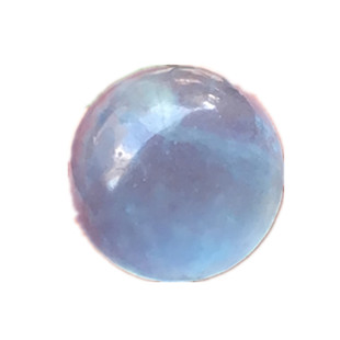 小尺寸！正圆形天然海蓝宝棉裂体戒面蛋面裸石绕线耳钉戒指吊坠