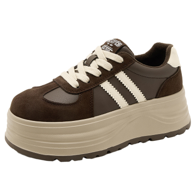 复古休闲板鞋女2025新款秋冬真皮