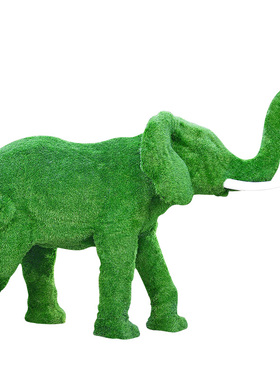 大象梅花鹿玻璃钢景观小品户外