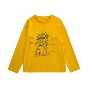 胖童装男童长袖t恤2026新款春秋中大童7岁15胖娃纯棉加肥加大卫衣