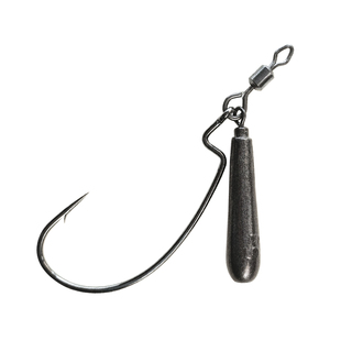 DECOY日本胜一worm217/317路亚铅头曲柄钩鸡咖倒钓自由钓组软虫钩