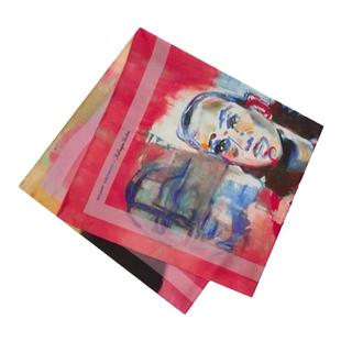 【设计师联名】SW X KIDSUPER SILK SCARF 时尚插画风印花围巾