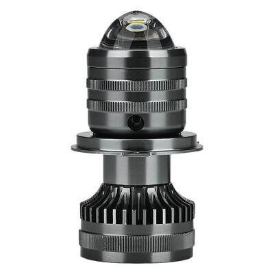 摩托车灯电动车led激光大灯泡超亮改装内置12V三爪H4强光透镜射灯