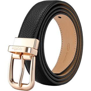 金利来简约针扣皮带女真皮潮流2026新款女士百搭牛皮腰带裤带装饰