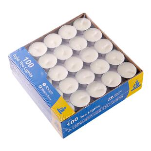 白蜡烛家用无烟无味温茶煮茶茶蜡餐饮加热餐具迷你小蜡烛腊烛烛蜡