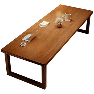 去客厅化一体桌实木大板桌大长书桌办公电脑桌子工作台学习写字桌