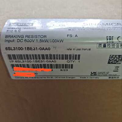 制动电阻6SL31001BE310AA0拍前询价下单