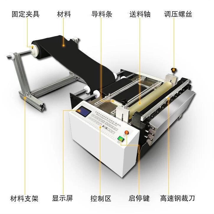 全自动PVC膜裁切机pet膜切断机pe膜电脑切膜机气泡膜切片机厂家