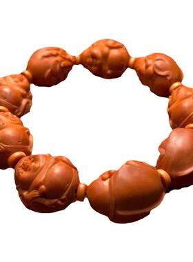 八大弥勒铁核鲨鱼背橄榄核手串