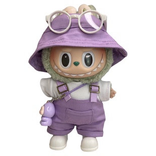 仅娃衣适用labubu青提果果衣服眼巴巴套装17cm一二三代拉布布着替