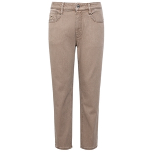 【九分裤/底抓绒】利郎牛仔裤男士中腰弹力2025冬季保暖裤子男