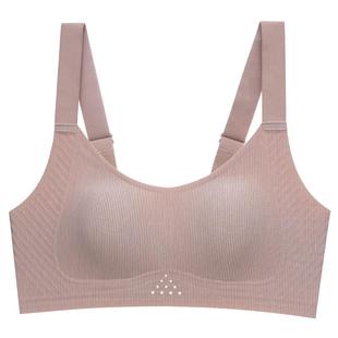 无痕内衣女夏季薄款大胸显小胸罩收副乳防下垂一片式裸感超薄文胸