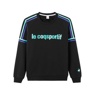 乐卡克秋冬季男女同款加绒潮流圆领宽松卫衣运动套衫情侣款