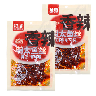 延城火辣鱿鱼丝香辣明太鱼丝延边朝鲜族风味特产零食下酒菜西市场