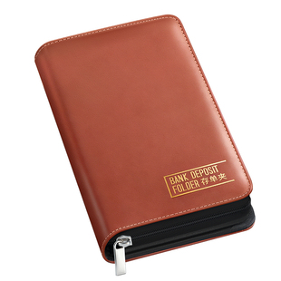 拉链存单收纳本定期存折多功能票据存单夹2026新款家庭现金银行卡存单防水一体大容量收集存款支票专用夹子