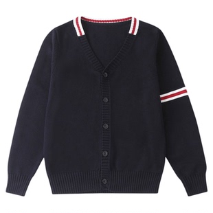 【校徽现货】山东潍坊文华小学校服订购 运动服校服针织衫长裤00