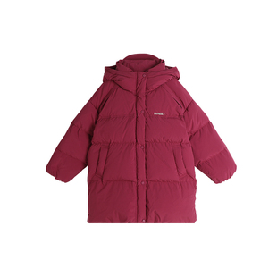布丁哈鲁童装冬装女童2025冬季新款儿童中长款三防加厚羽绒服外套
