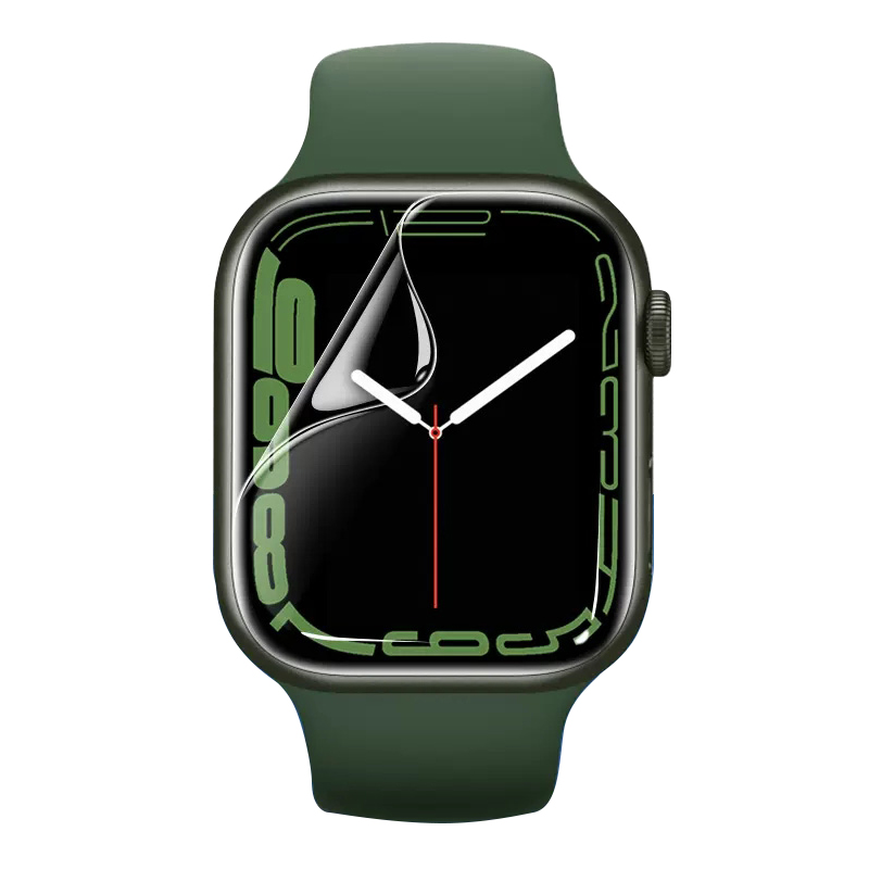 适用applewatch保护膜s9苹果iWatch全屏applewatchs7手表S8S7S6钢化watchs9水凝watch4/5全包applewatchse2/3