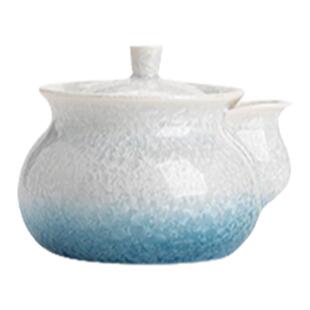 圭隐堂结晶釉窑变陶瓷茶壶日式高档宝瓶家用复古单个泡茶壶手抓壶
