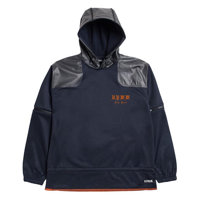 U.P.W.W.拼接连帽衫卫衣