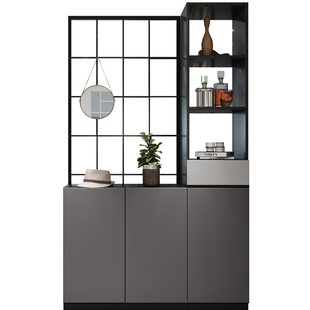 玄关柜客厅屏风隔断柜进门玄幻鞋柜一体欧式轻奢玄关入户门厅柜