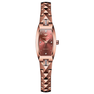 瑞士进口机芯威宝龙正品女士手表时尚轻奢18纯黄金色镶钻女表品牌