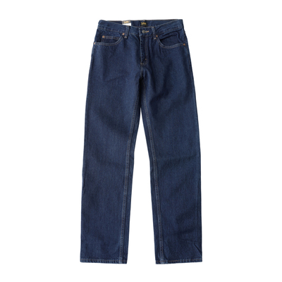 lee美国正品深蓝色纯棉牛仔裤