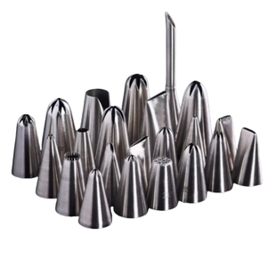 304不锈钢裱花嘴单个溶豆曲奇玫瑰花嘴寿桃泡芙挤奶油嘴家用烘焙