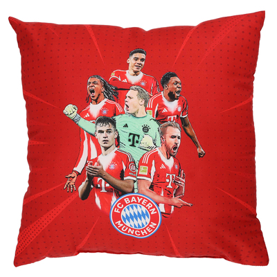 进口拜仁周边巨星合影25/26方形靠垫抱枕官方正品54612品德居现货