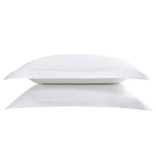 酒店宾馆枕套全棉白色枕头套纯棉加厚纯色贡缎民宿枕皮可定制单只
