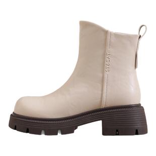 星期六马丁靴女款2025新款秋冬英伦风厚底短靴女靴子加绒保暖棉鞋