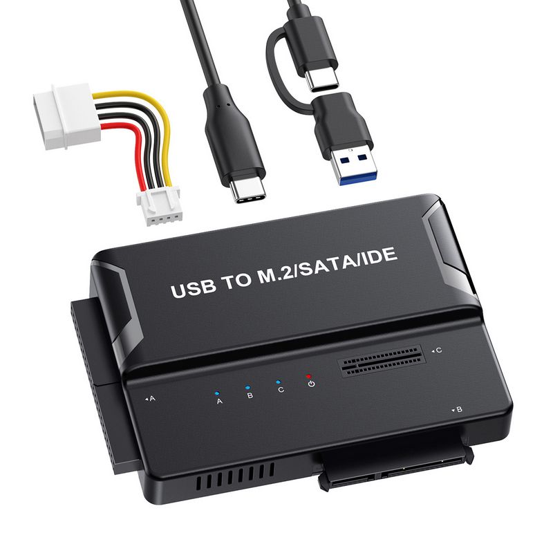 辰阳USB-C+A转SATA三盘位硬盘盒