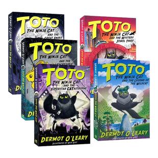 Toto the Ninja Cat 忍者猫托托 英文原版插图桥梁书1-6册 6-9岁小学生初章小说 巨蟒大逃亡 神秘的珠宝窃贼 青少年课外英文读物