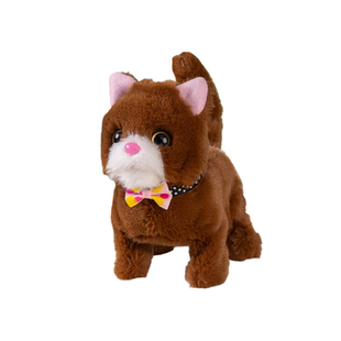 玩具猫猫仿真会叫电动小猫咪儿童的发出声音会动会走路动物毛绒猫