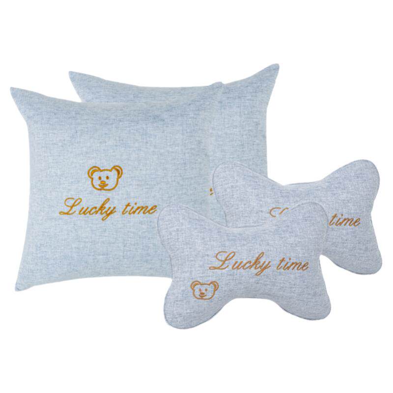LUCKYTIME车枕米奇亚麻汽车头枕