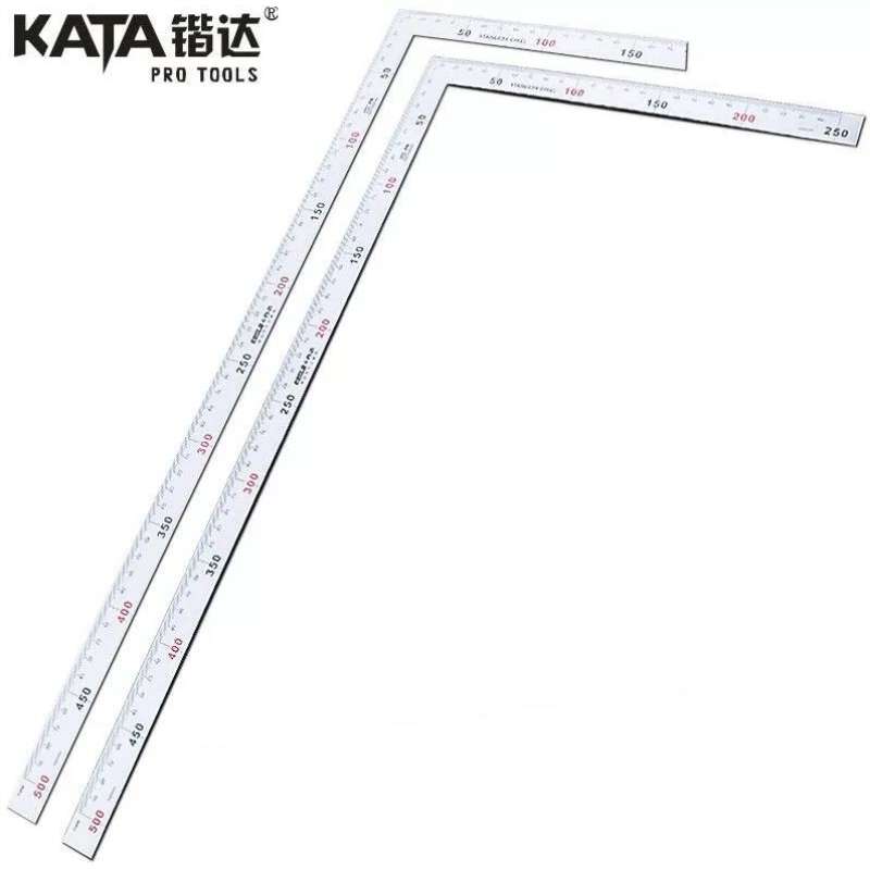 锴达KELTONN不锈钢拐尺500mm尺子钢角尺L型尺子直角尺木工尺9