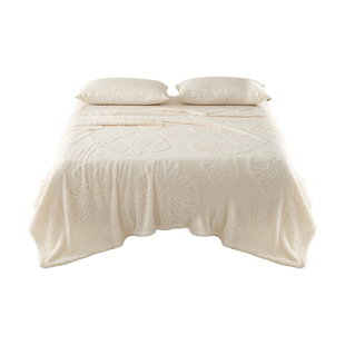 一默法兰绒毛毯加绒保暖毛毯办公室午睡毯沙发空调盖毯床上冬季