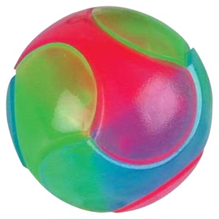 狗狗发光弹力球耐咬自嗨玩具球宠物泰迪法斗金毛自嗨玩具三色球