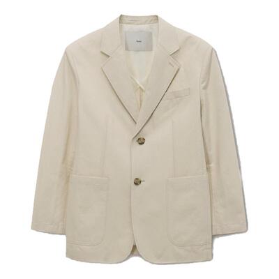 Dunst2026夏季新品中性风单排两粒扣亚麻西装夹克外套UDJA6B121