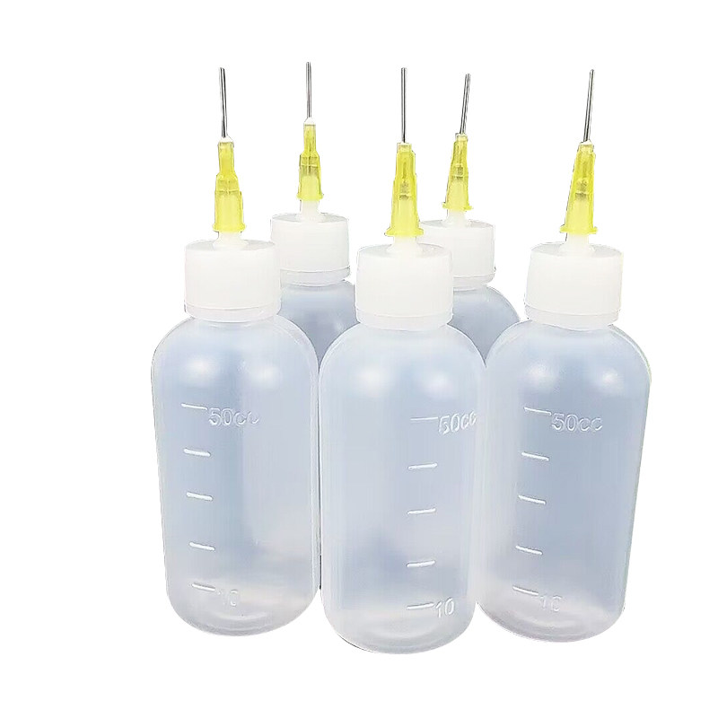 手挤压软点胶瓶带针头胶壶塑料工业用针嘴瓶酒精壶尖嘴塑料瓶透明