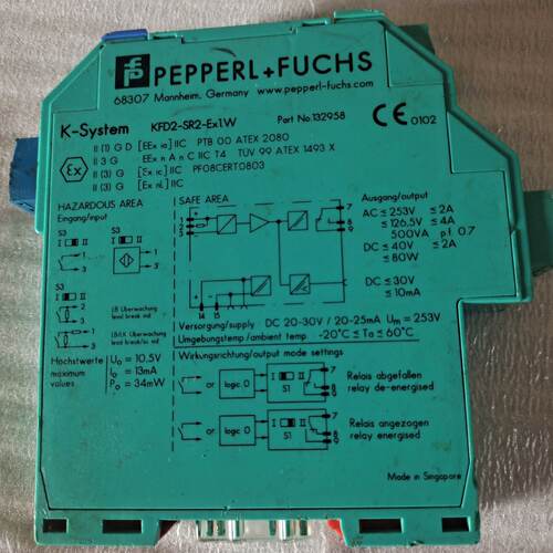 【询价】德国贝加福隔离栅   KFD2－SR2－Ex1W    成色