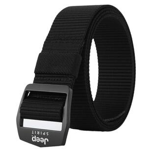 Jeep吉普超薄贴身尼龙腰带男帆布皮带运动户外速干裤布料轻裤带