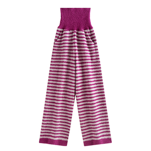 2025新款半边绒睡裤女冬季加厚高腰暖宫家居长裤大码珊瑚绒暖暖裤