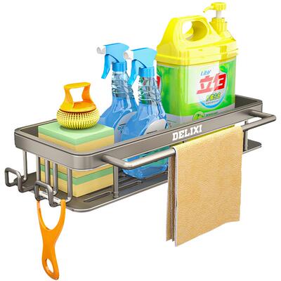 德力西太空铝抹布架厨房置物架