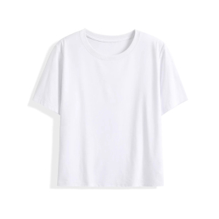 正肩短款小个子女生显瘦t恤2026年新款夏季爆款短袖打底上衣