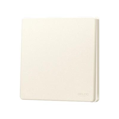 德力西金色店奶油风哑光开关插座